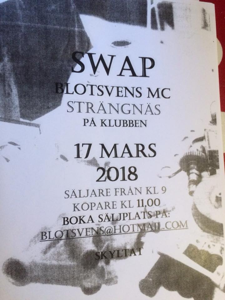 Blotsvens Swap - Strängnäs - Blotsvens MC - På klubben - 17 mars 2018